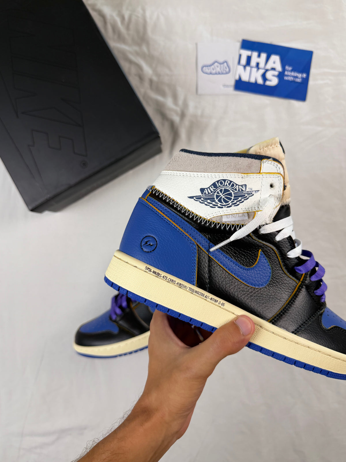 Fragment Design x Union LA x Jordan 1 Retro High OG 'Sport Royal'