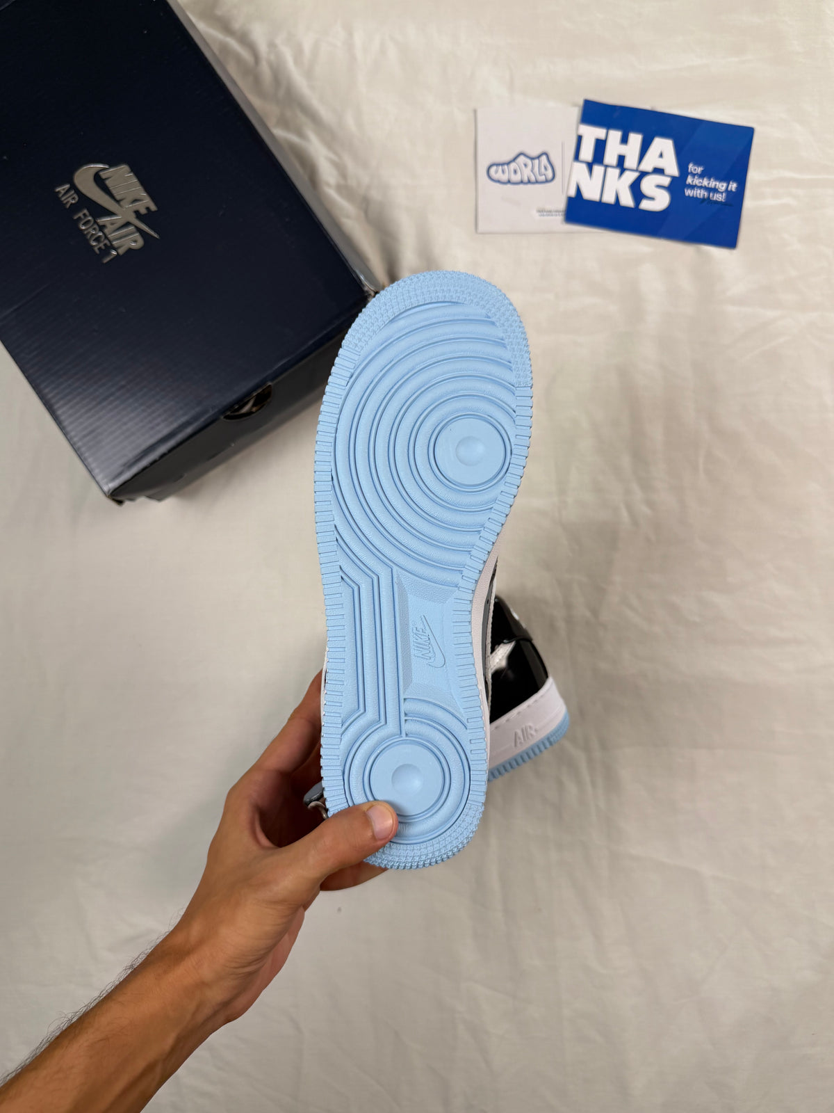Nike Air Force 1 Low Black Armory Blue