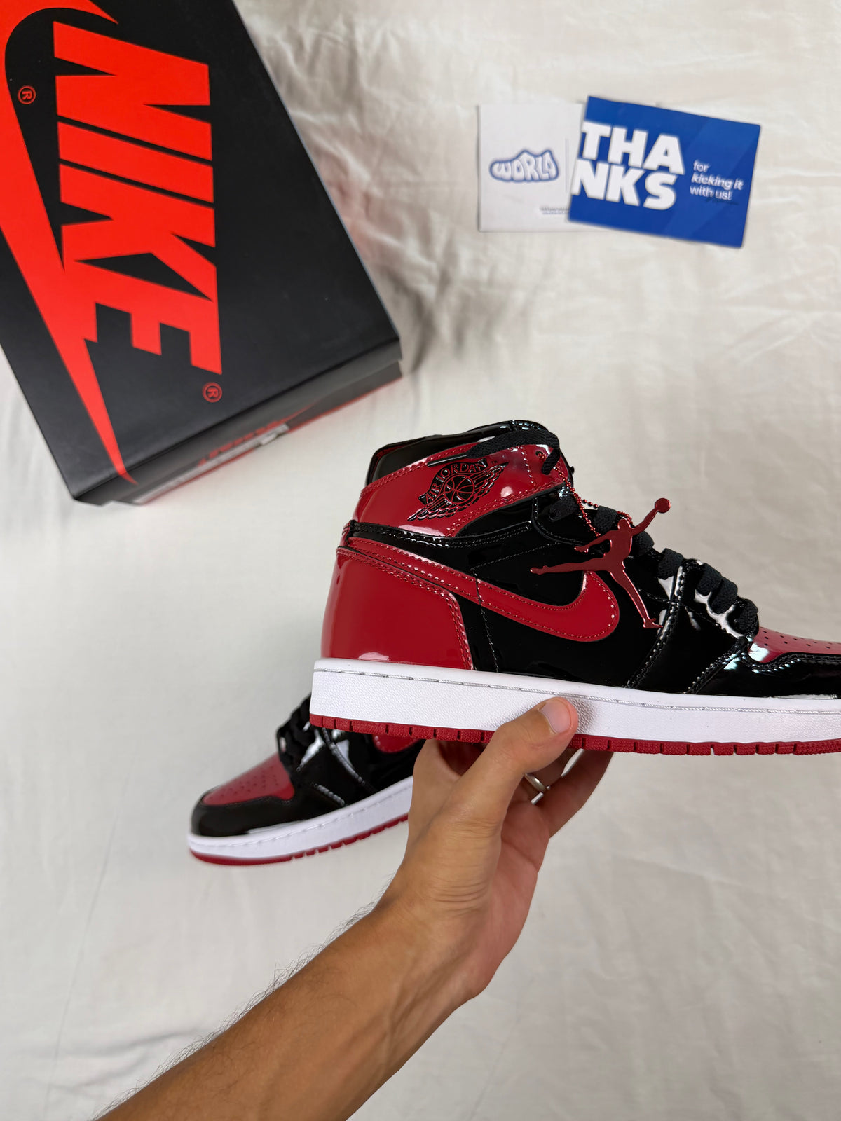 Jordan 1 Retro High OG 'Patent Bred'
