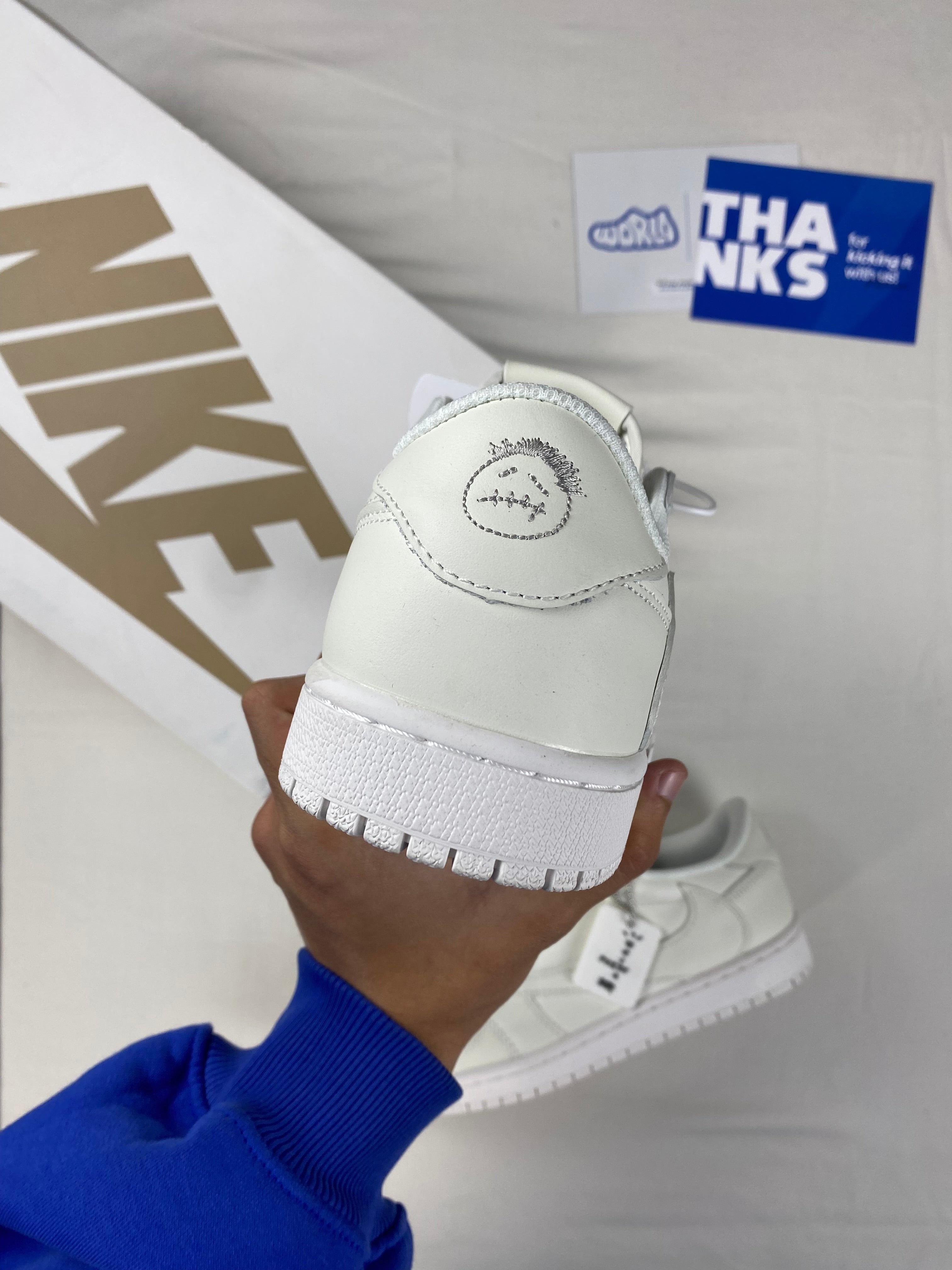 Travis Scott x Jordan 1 Retro Low OG SP 'Michael Rubin White Party' Friends & Family
