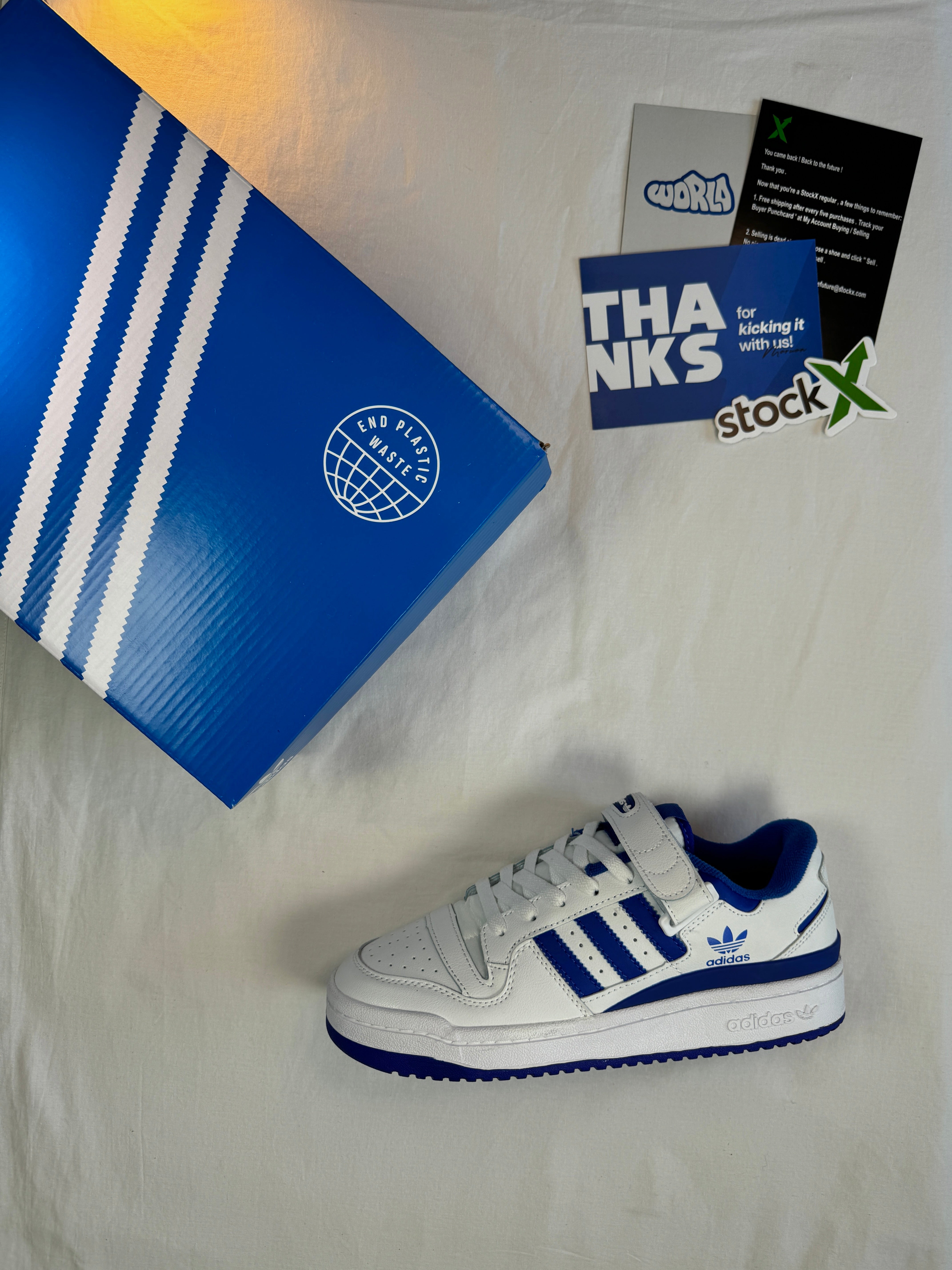 adidas FORUM LOW 'WHITE ROYAL BLUE'
