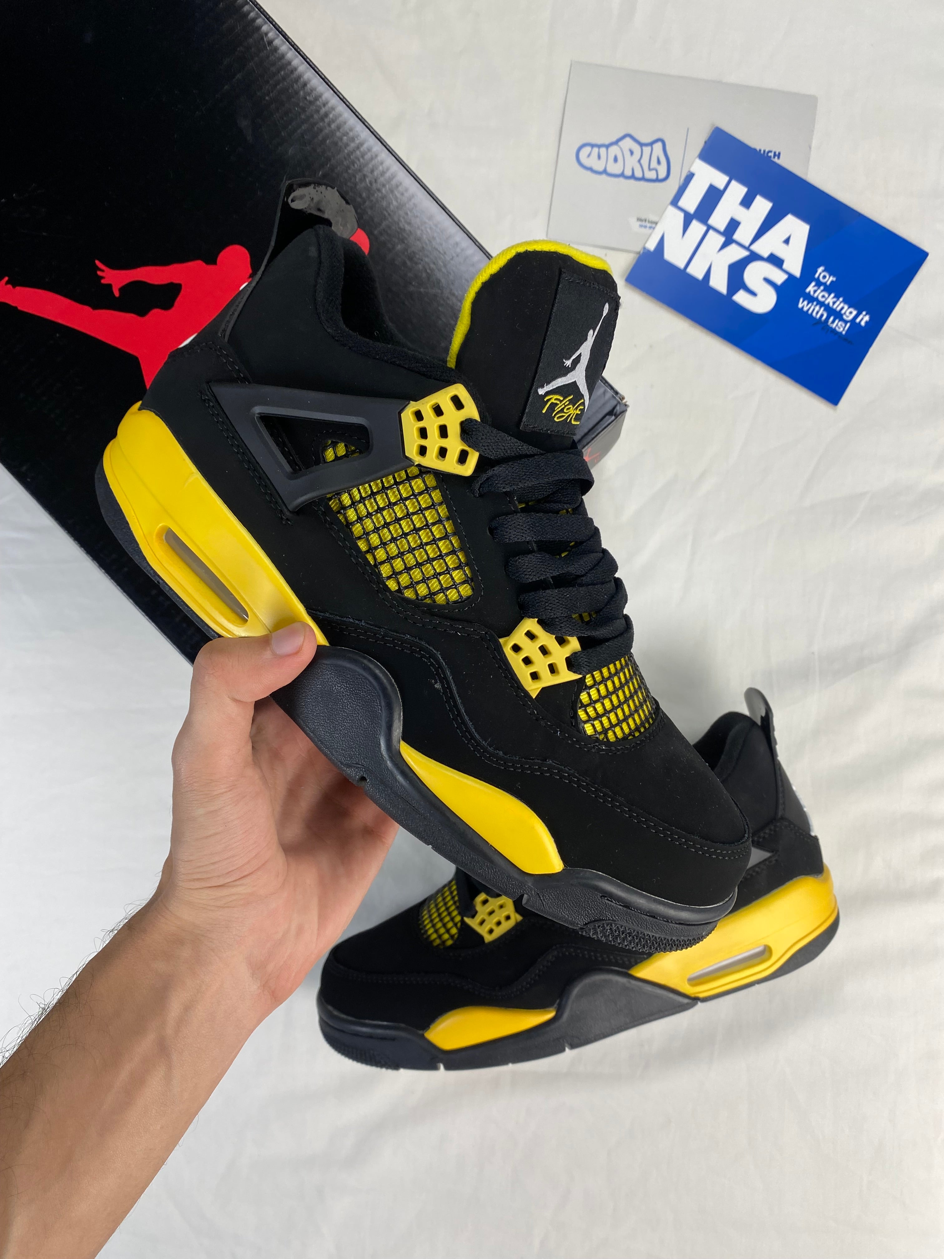 Jordan 4 Retro 'Yellow Thunder'