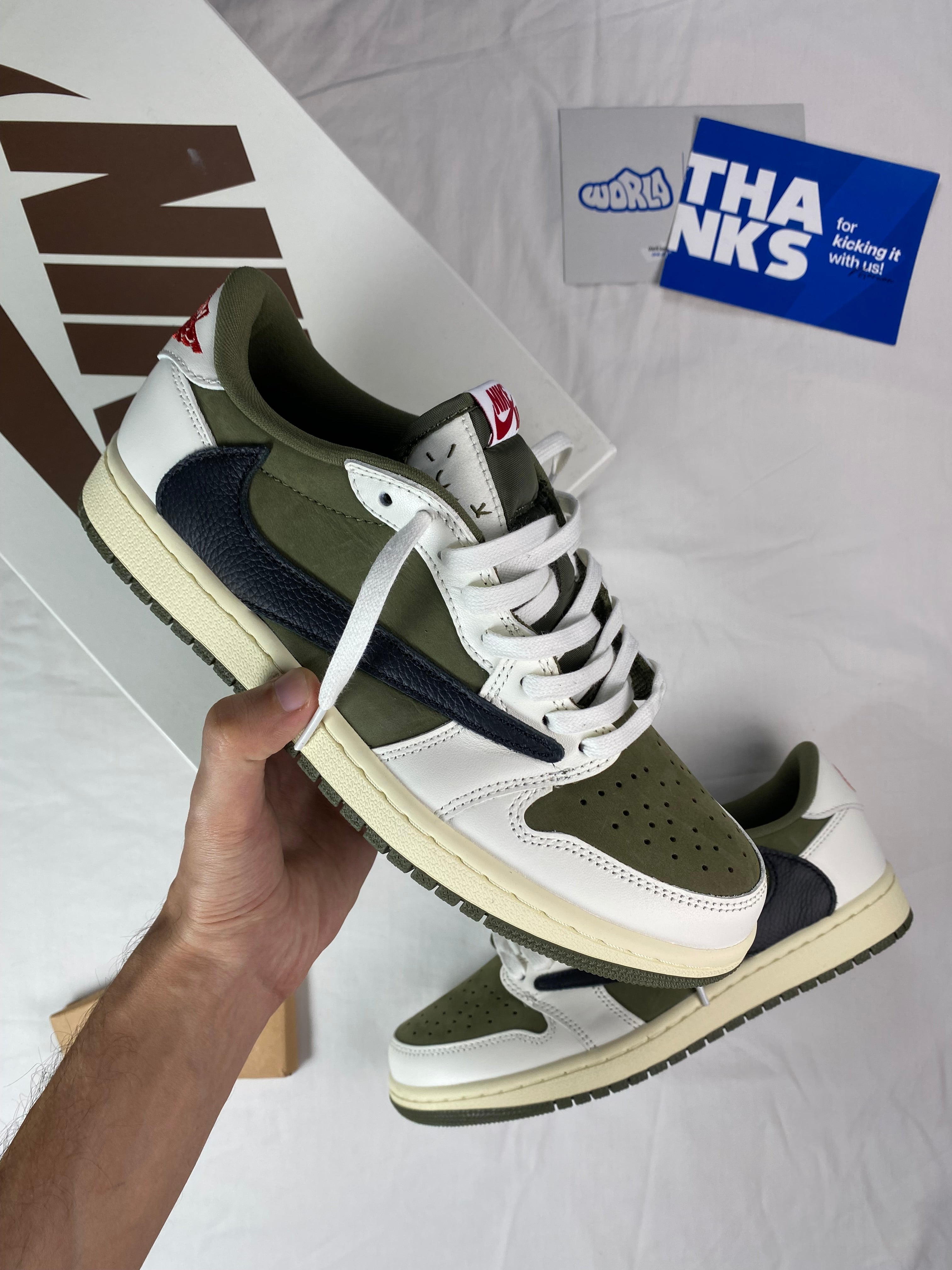 Travis Scott x Jordan 1 Low OG SP 'Reverse Olive / Medium Olive'