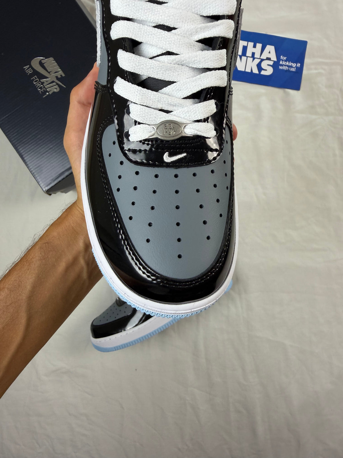 Nike Air Force 1 Low Black Armory Blue
