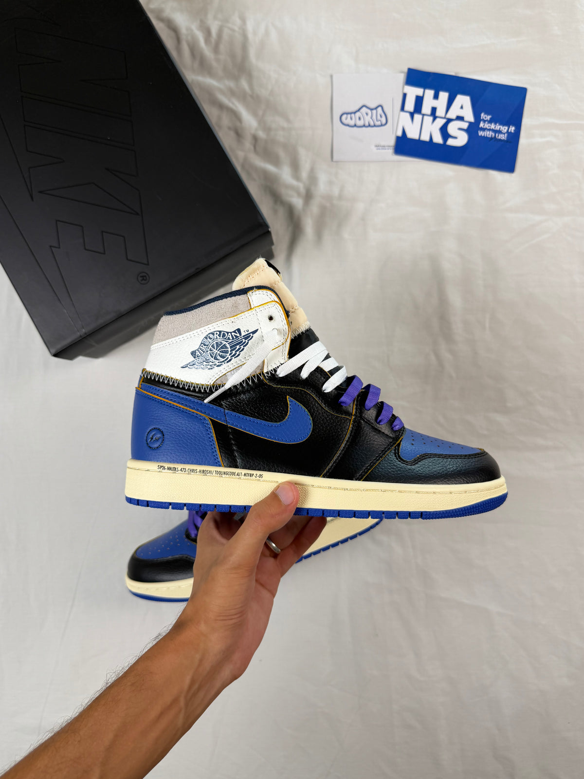 Fragment Design x Union LA x Jordan 1 Retro High OG 'Sport Royal'