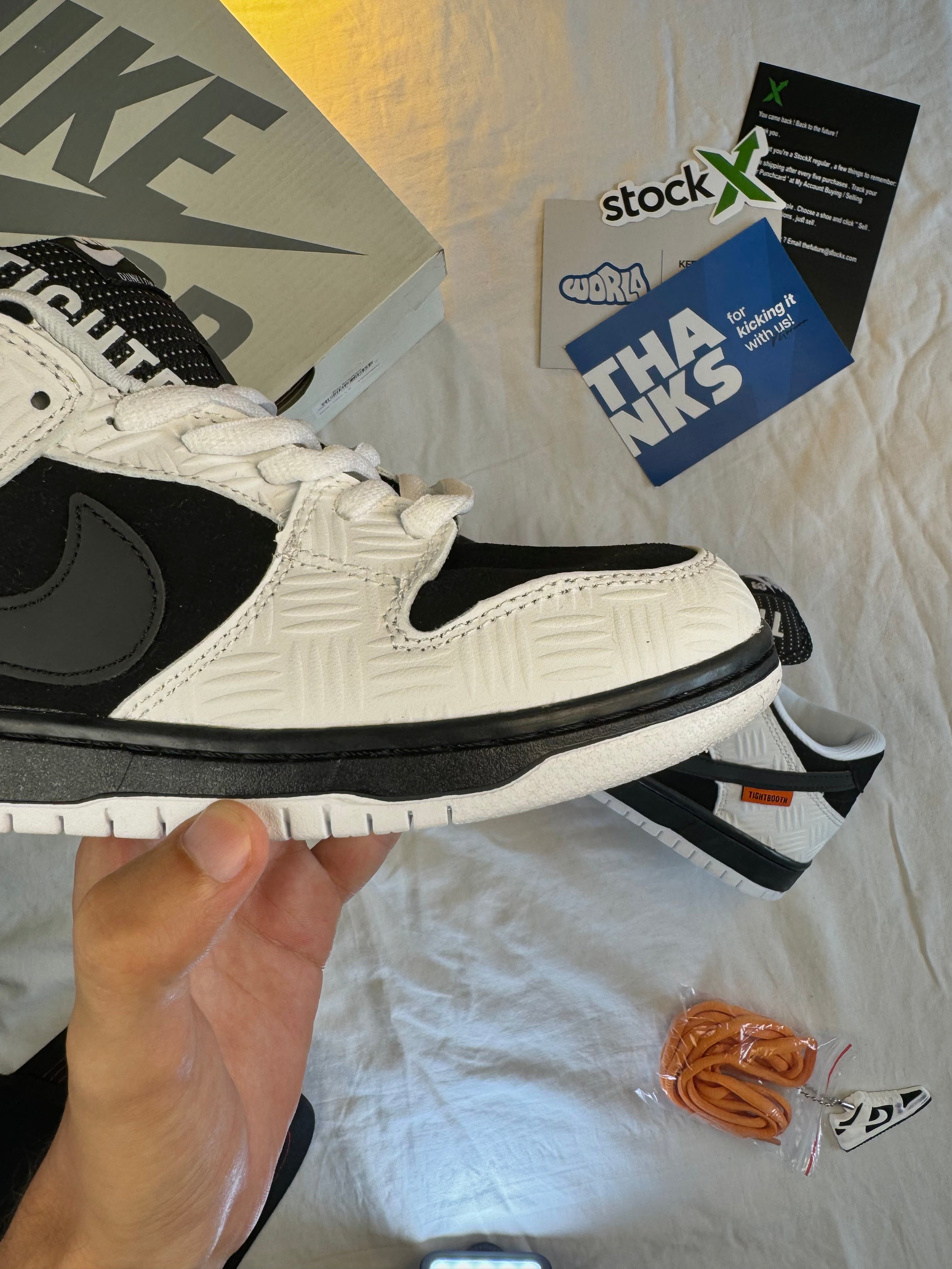 NIKE DUNK LOW SB X TIGHTBOOTH 'BLACK WHITE'