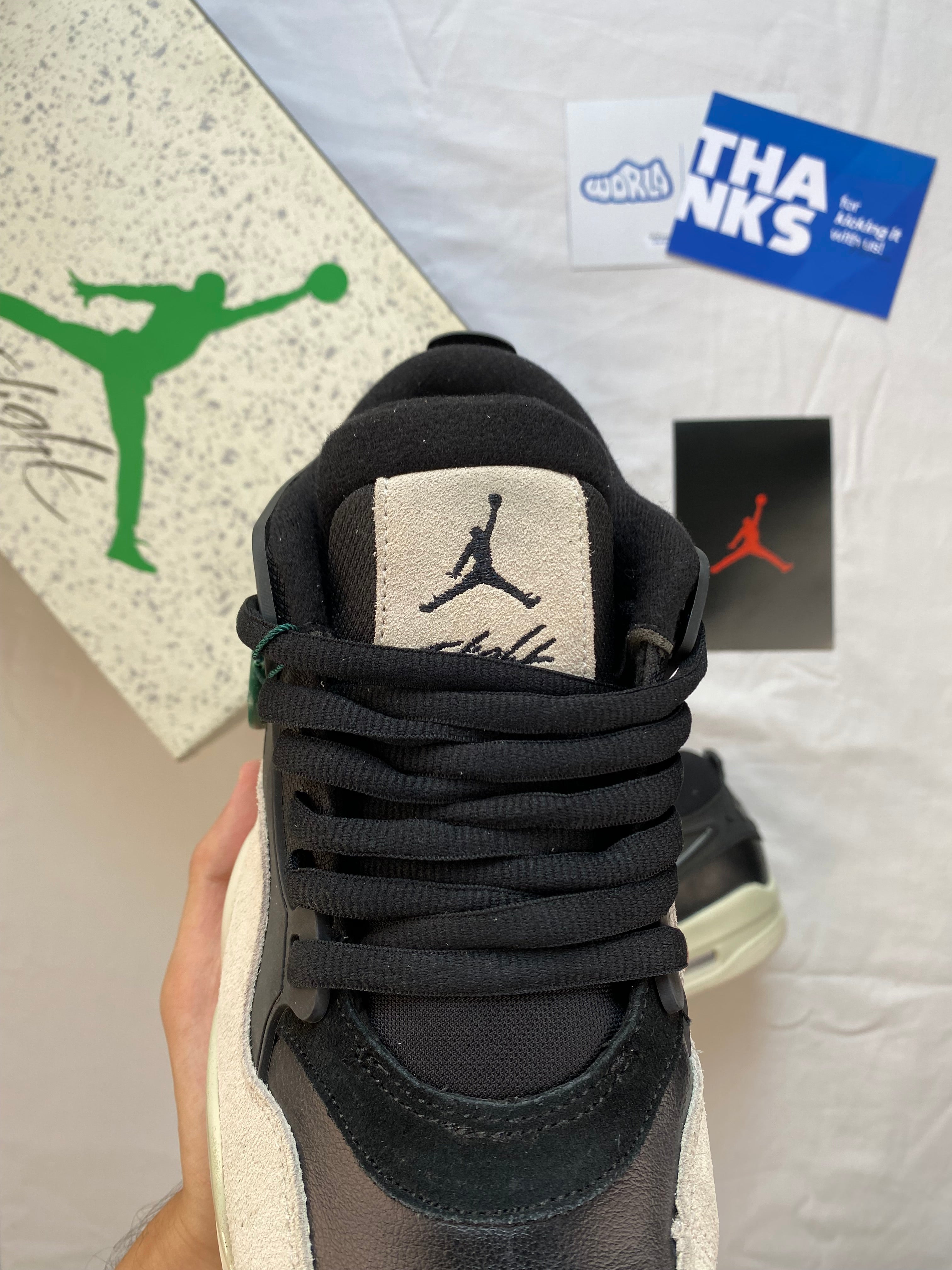 Jordan 4 RM 'Black Light Bone'