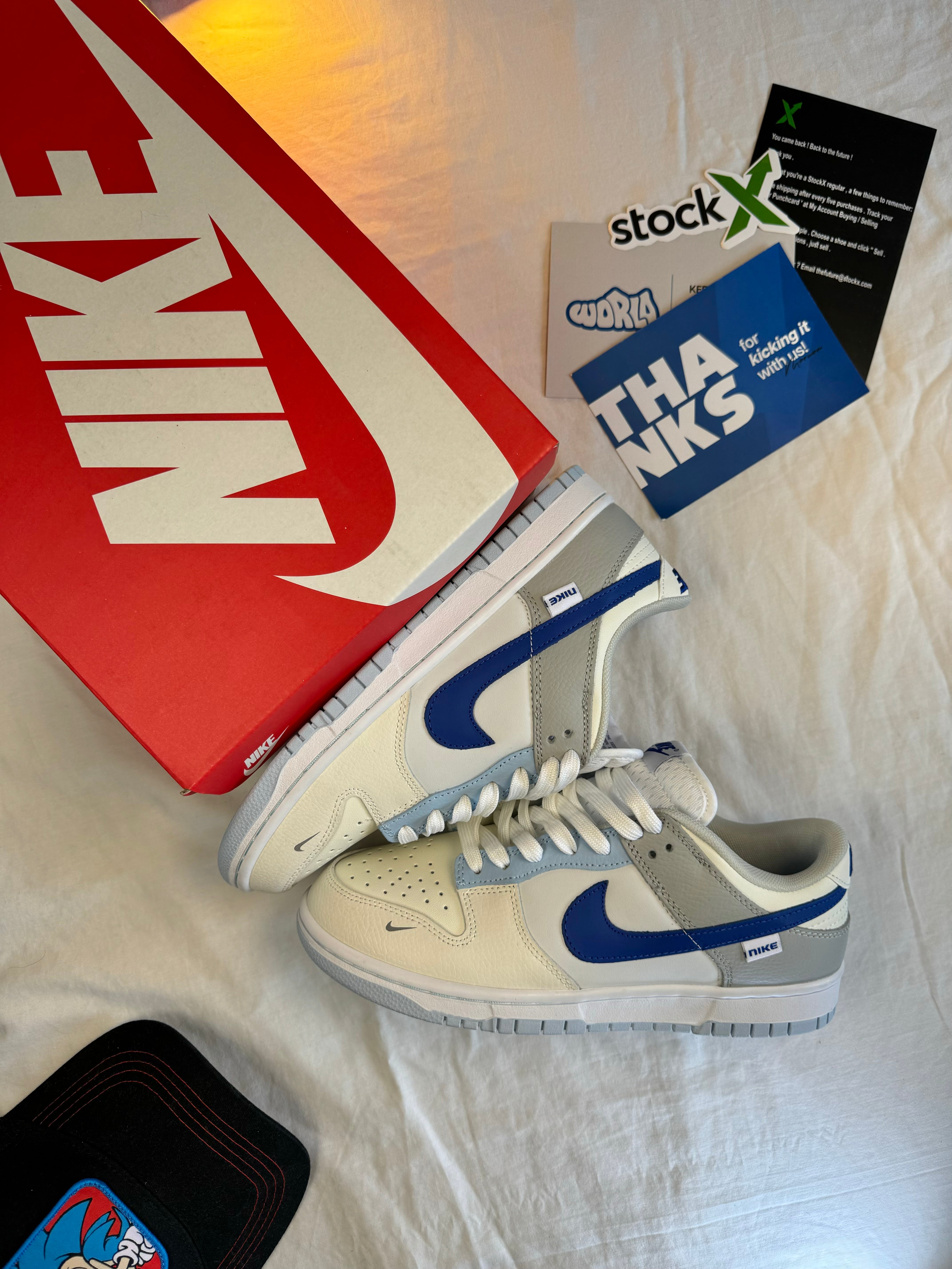 Nike DUNK LOW GS 'JUST STITCH IT - HYPER ROYAL'