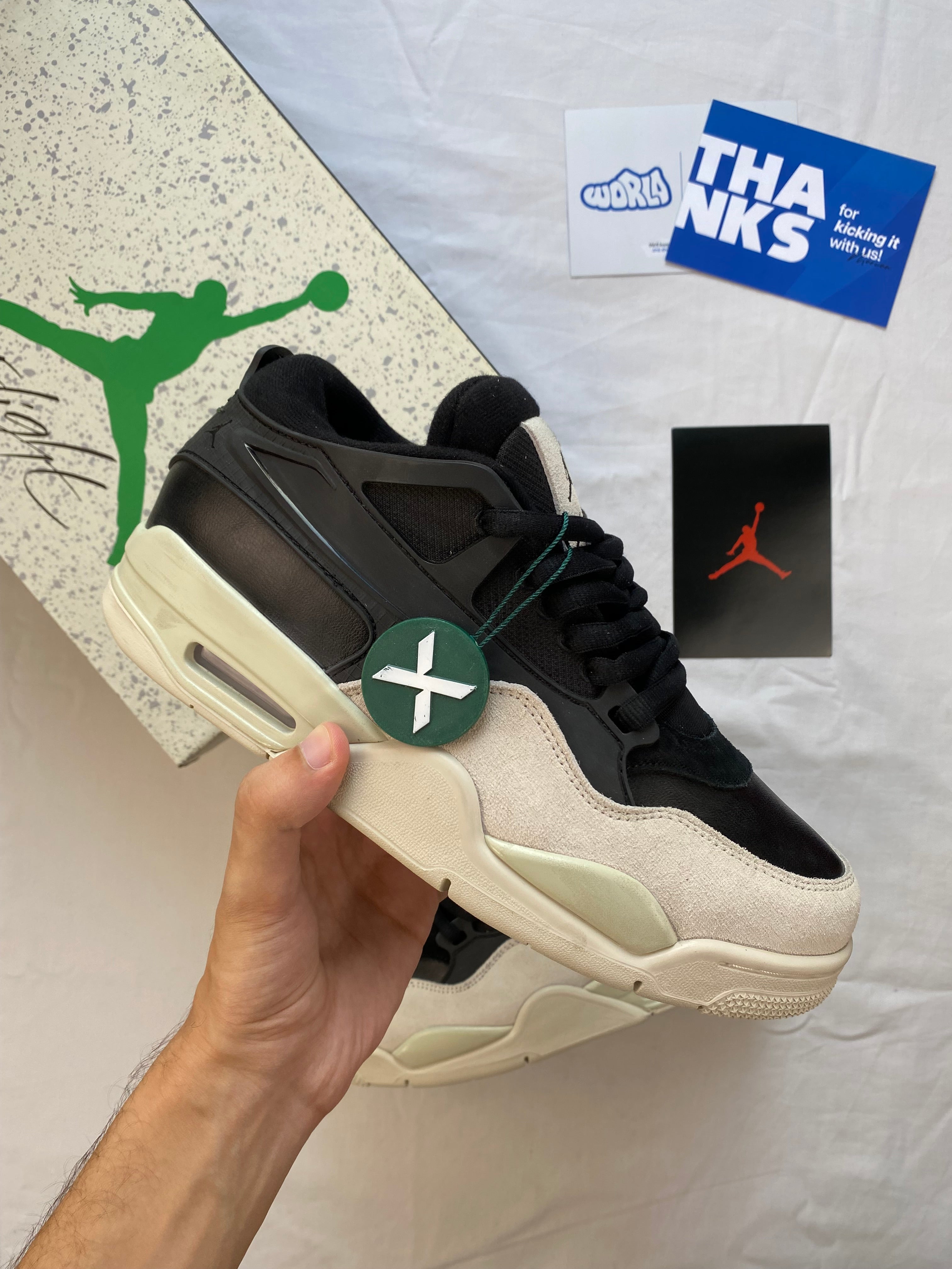 Jordan 4 RM 'Black Light Bone'