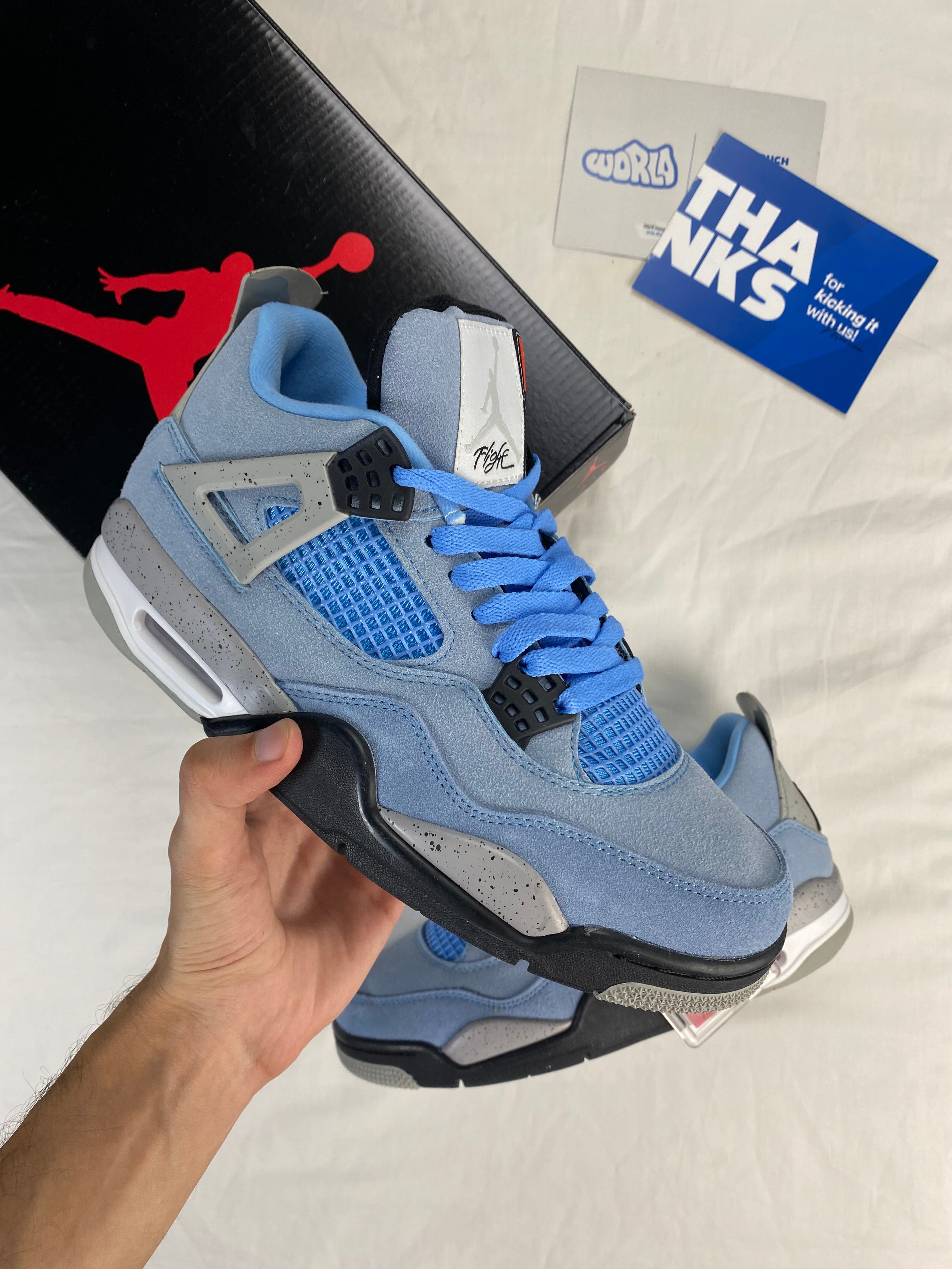 AIR JORDAN 4 RETRO 'UNIVERSITY BLUE'