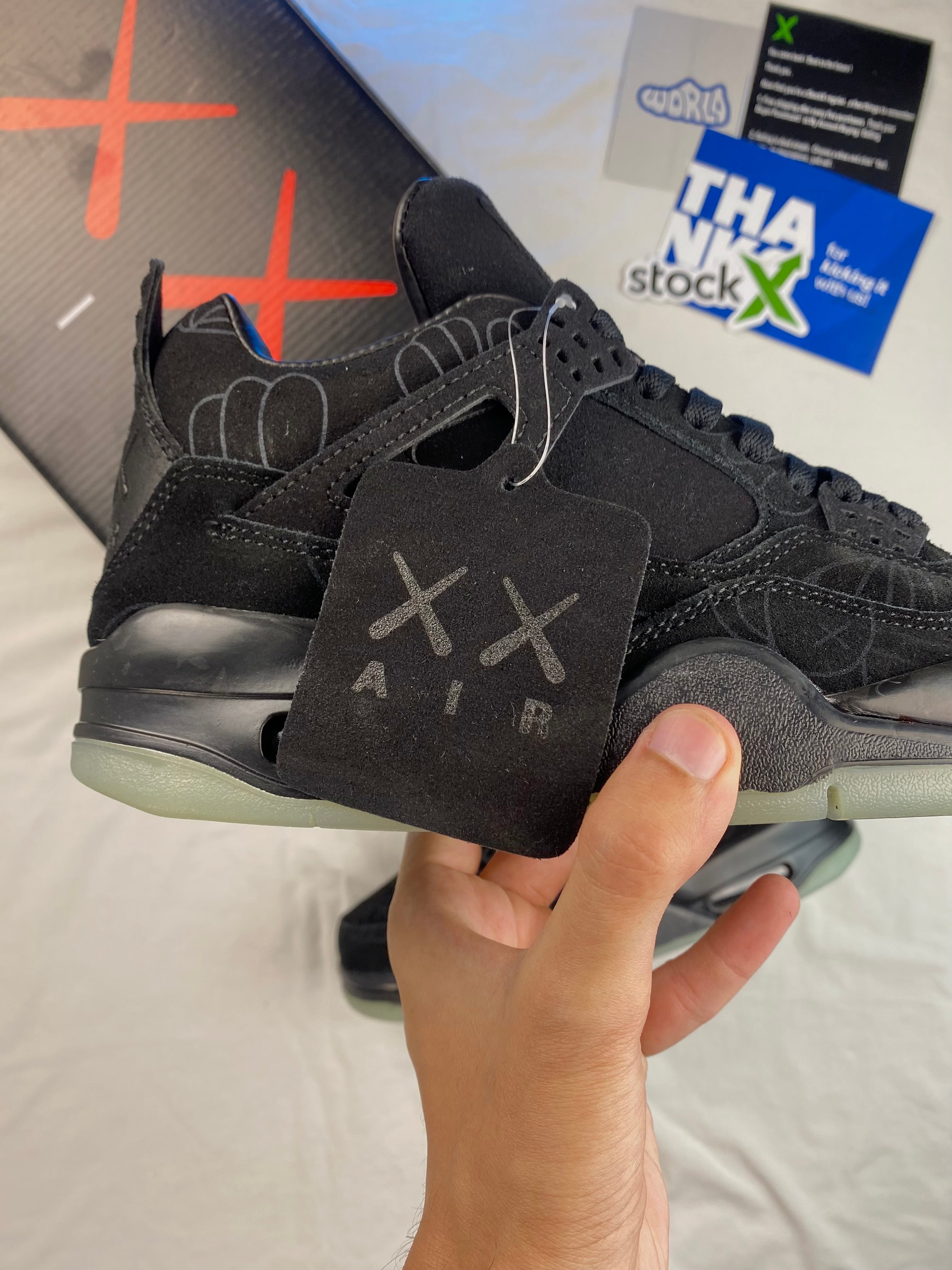 KAWS x Jordan 4 Retro 'Black'