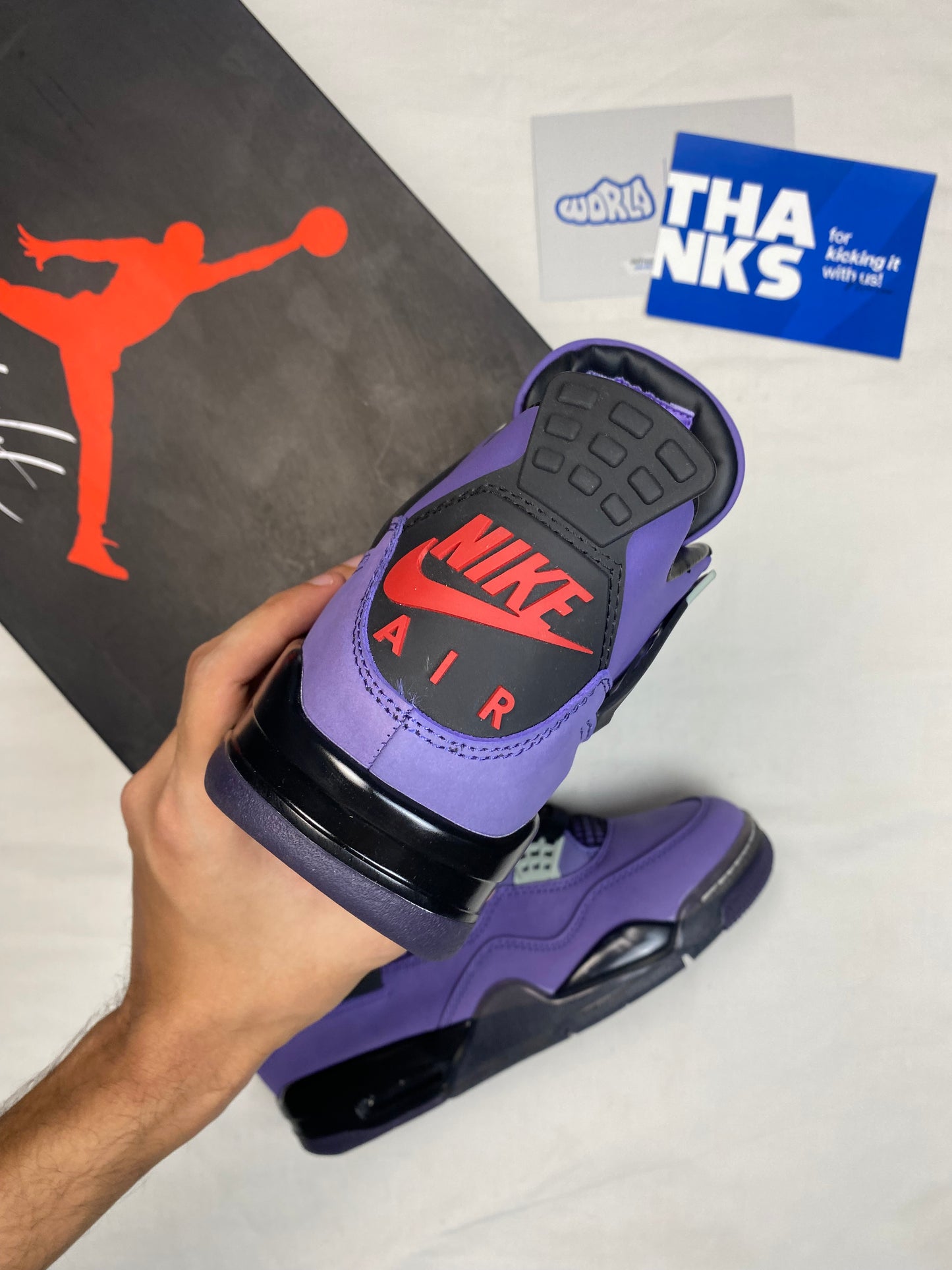 Travis Scott x Jordan 4 Retro 'Purple Suede - White Midsole' Friends & Family