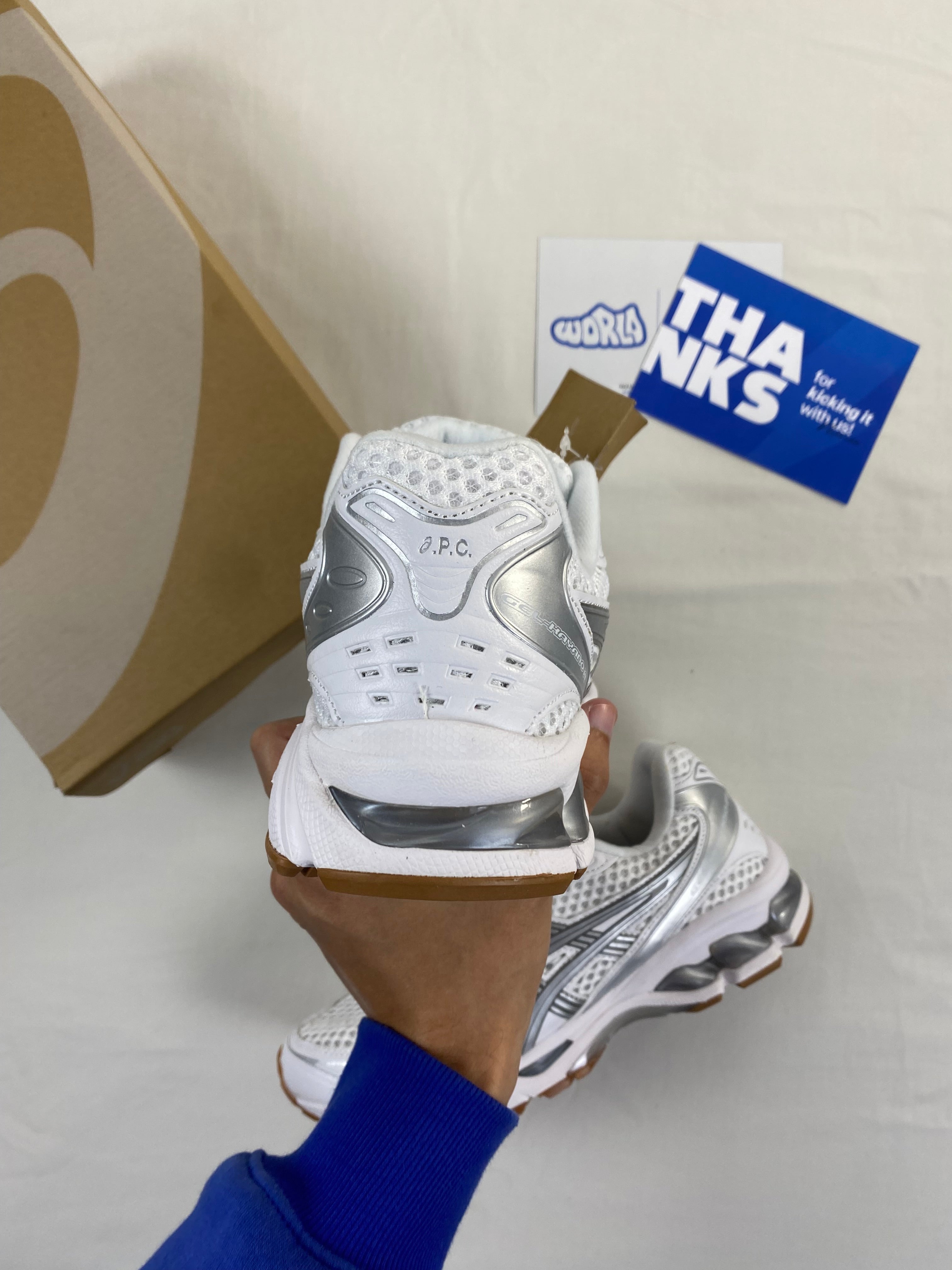 ASICS A.P.C. x Gel Kayano 14 'White Pure Silver'