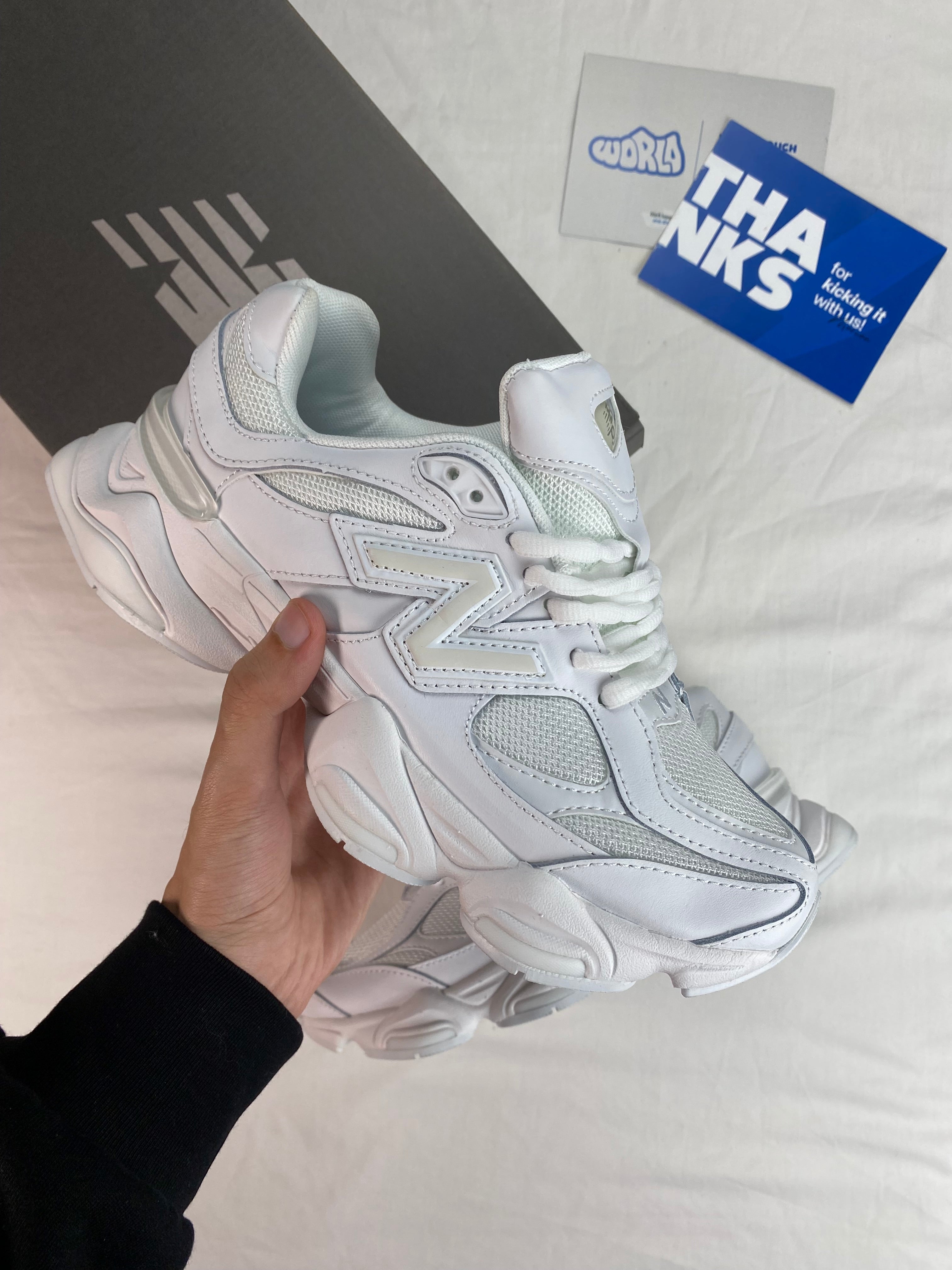 New Balance 9060 'Triple White'