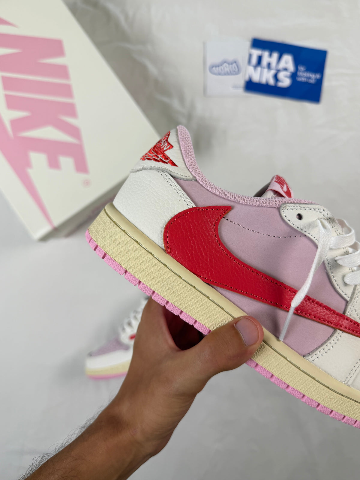 Travis Scott x Jordan 1 Retro Low OG 'Sail Tropical Pink'