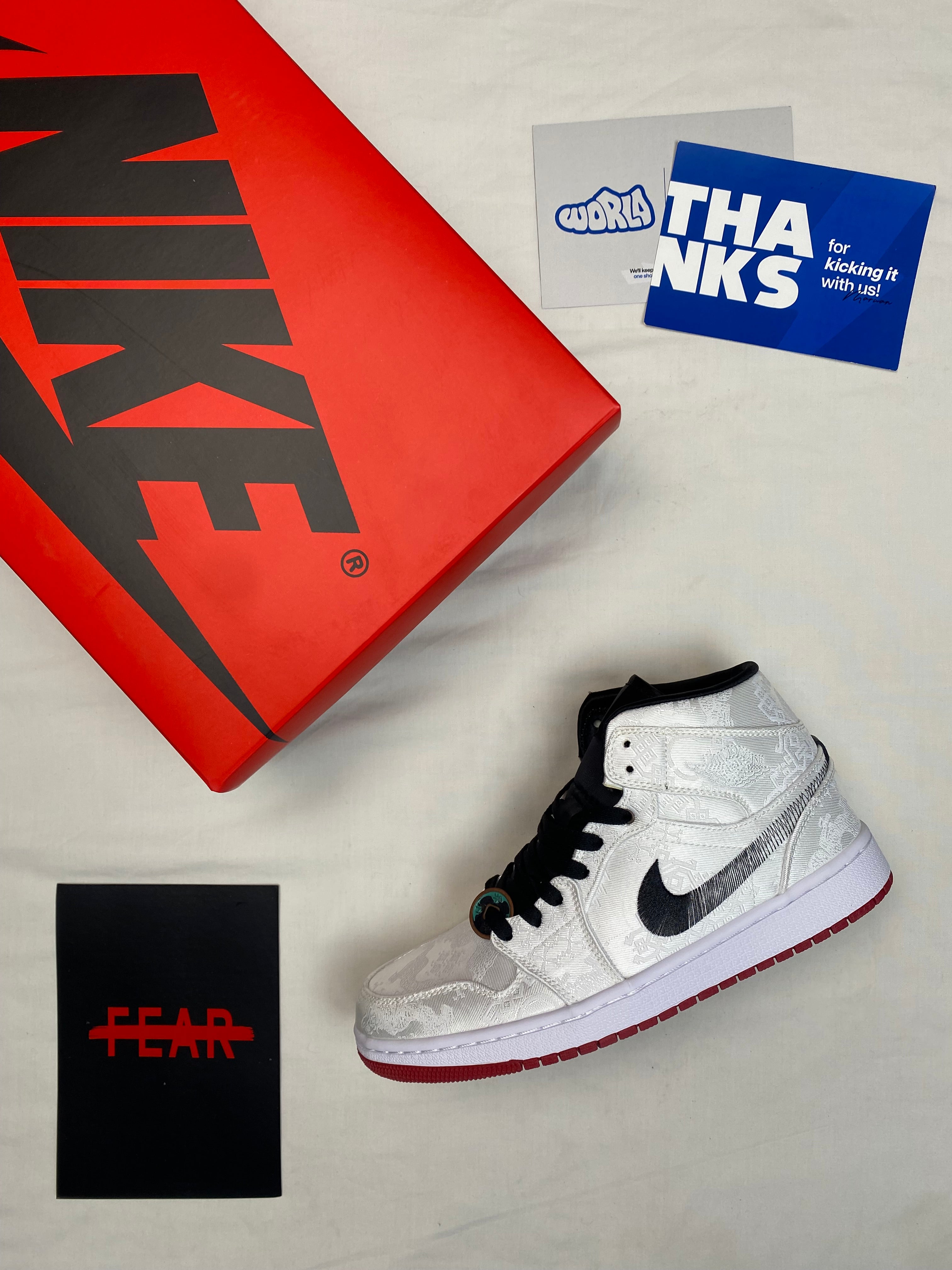 CLOT x Air Jordan 1 Mid 'Fearless'