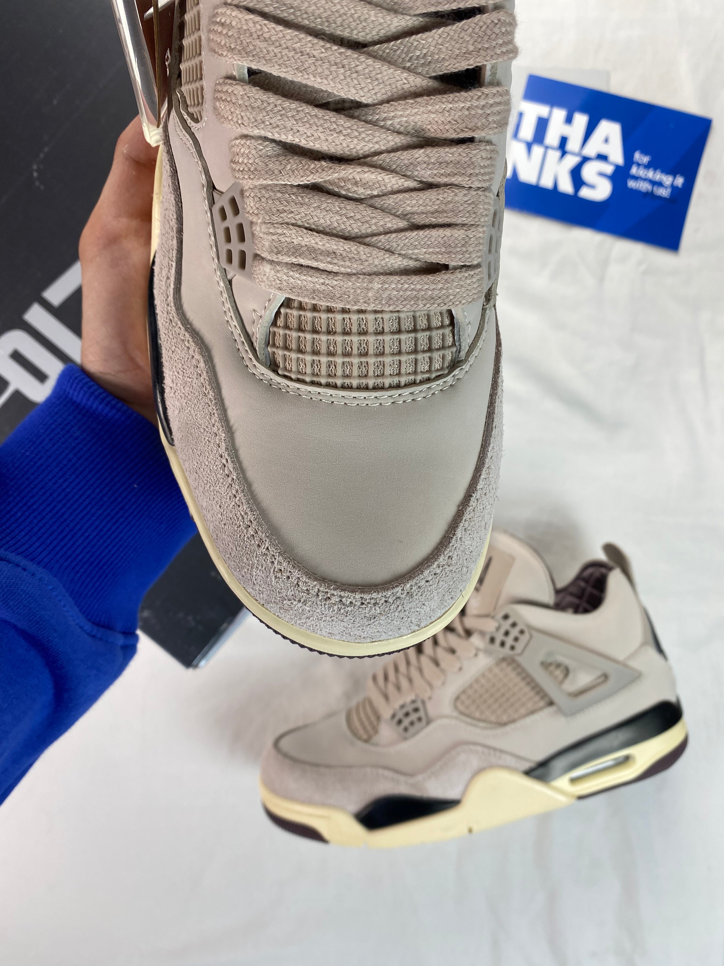 A Ma Maniére x Jordan 4 Retro 'Fossil Stone'