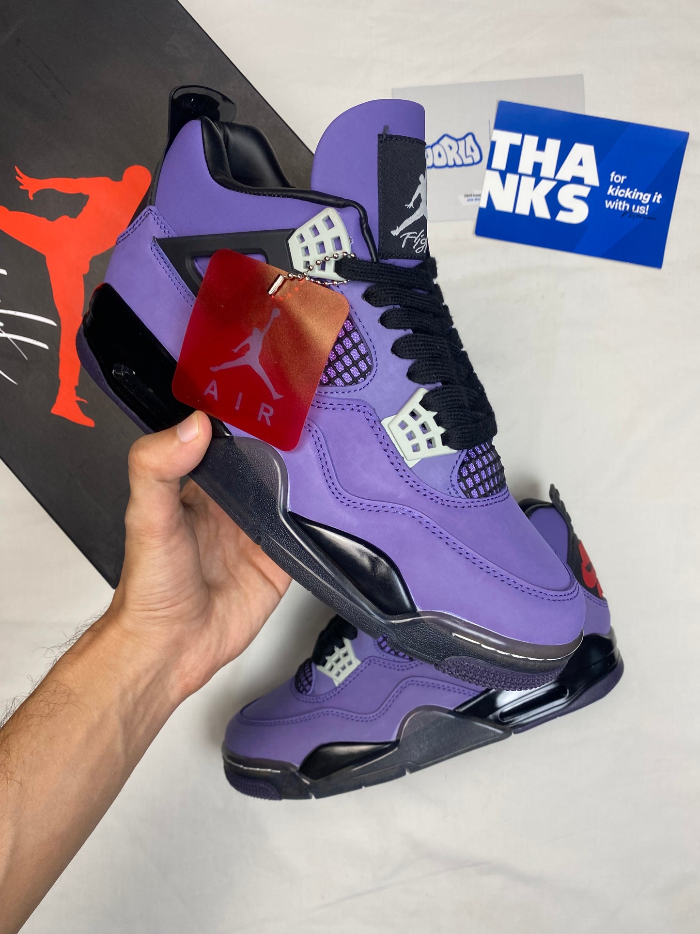 Travis Scott x Jordan 4 Retro 'Purple Suede - White Midsole' Friends & Family