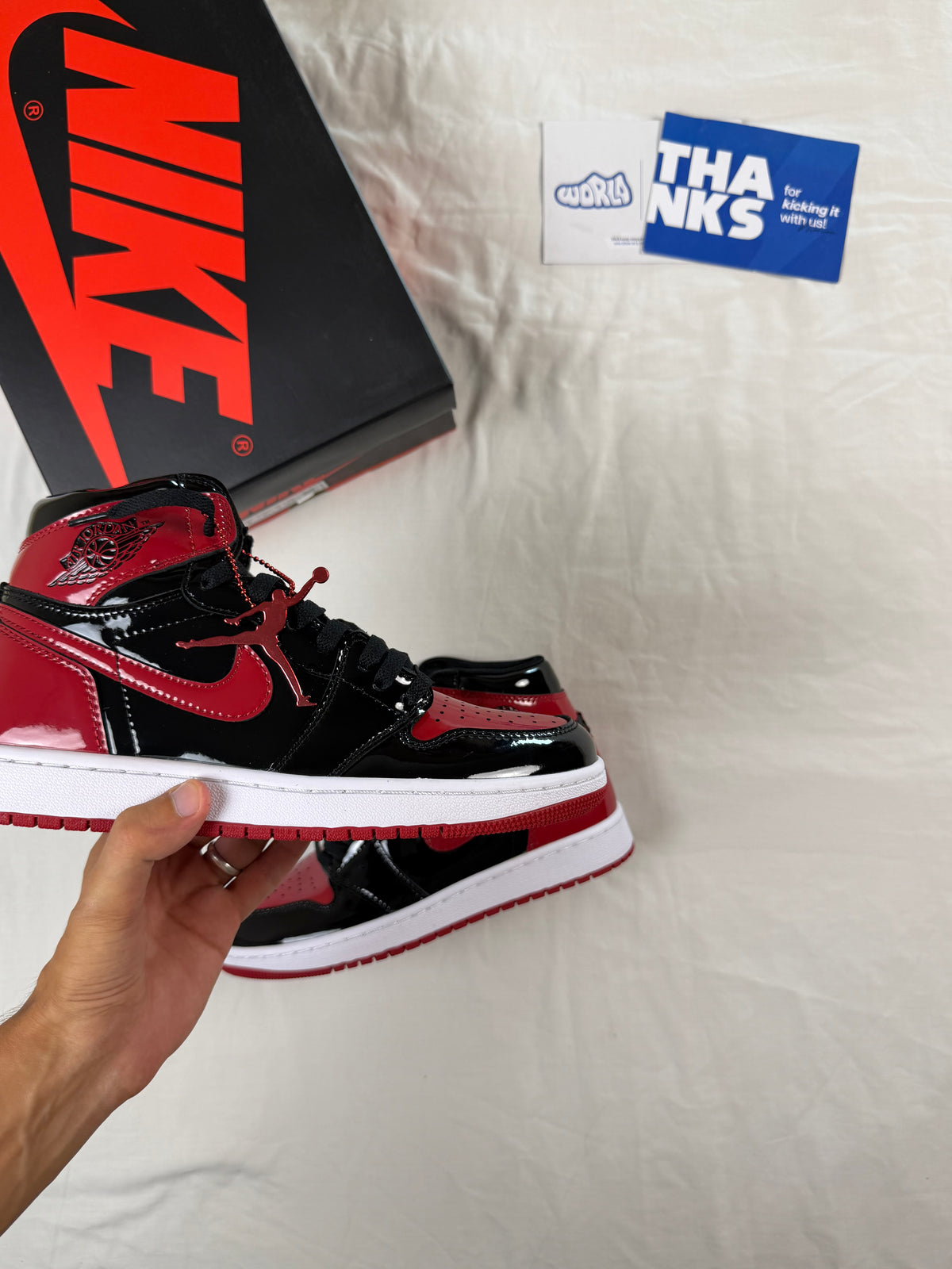 Jordan 1 Retro High OG 'Patent Bred'