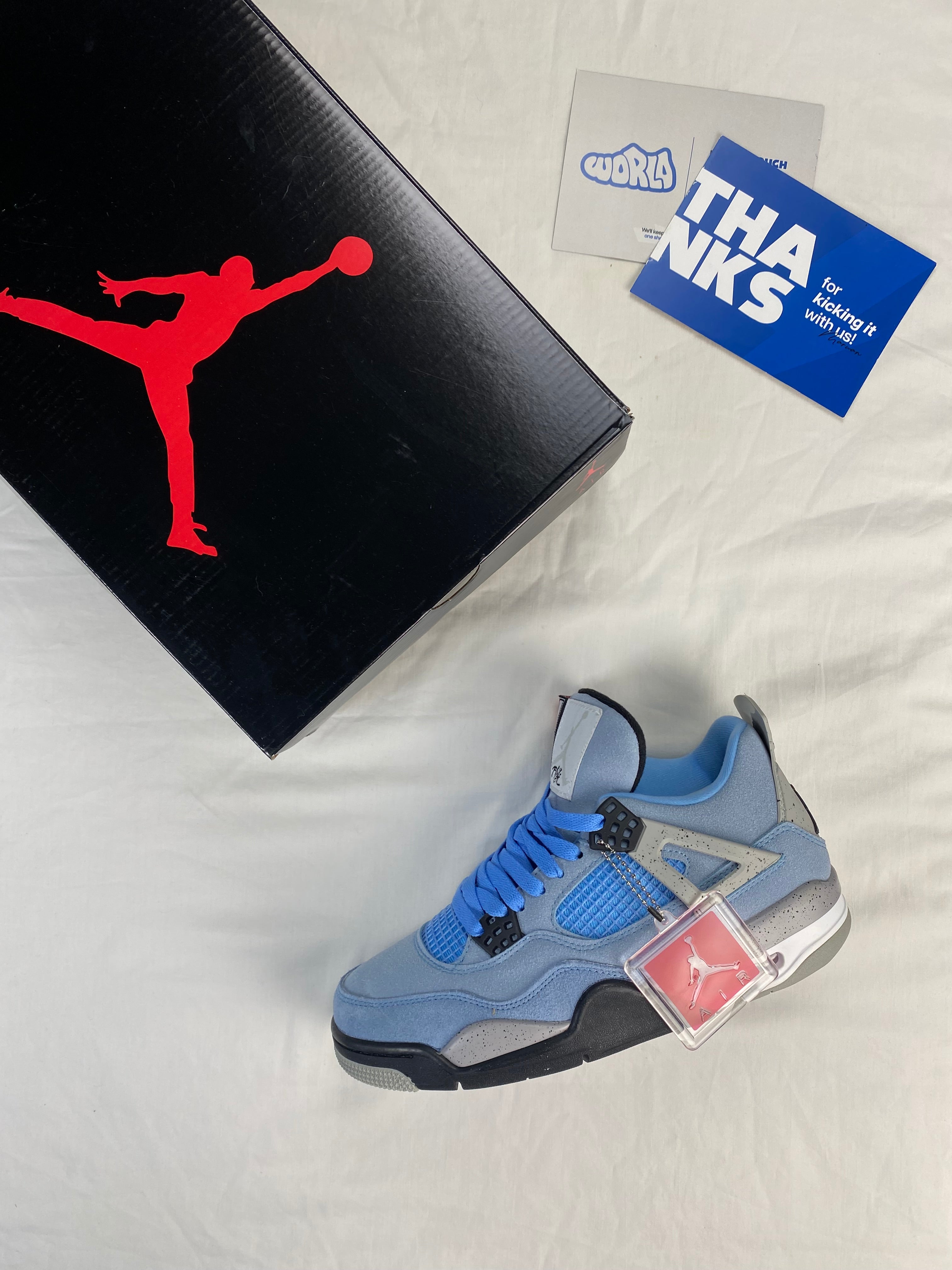 AIR JORDAN 4 RETRO 'UNIVERSITY BLUE'