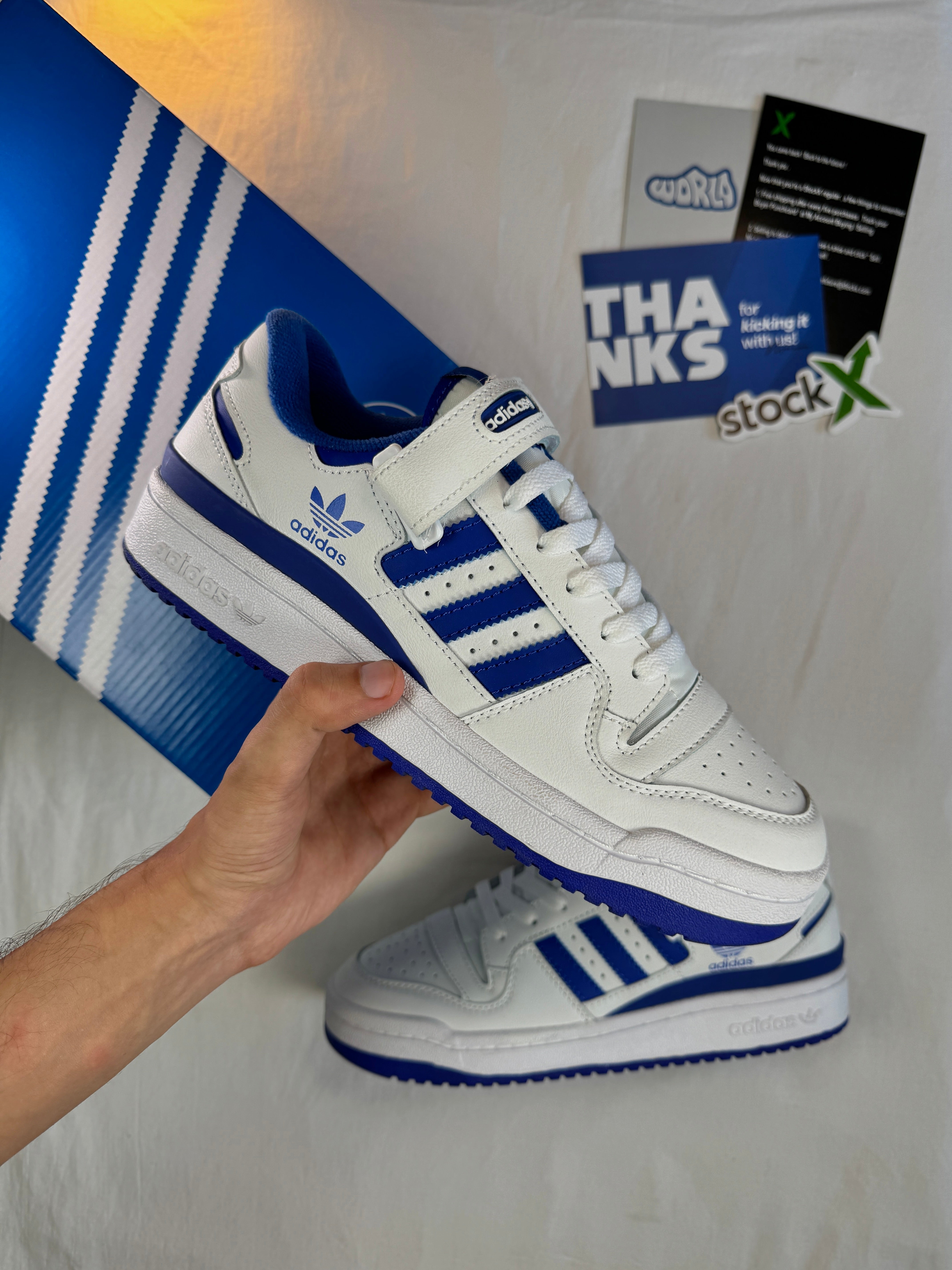 adidas FORUM LOW 'WHITE ROYAL BLUE'