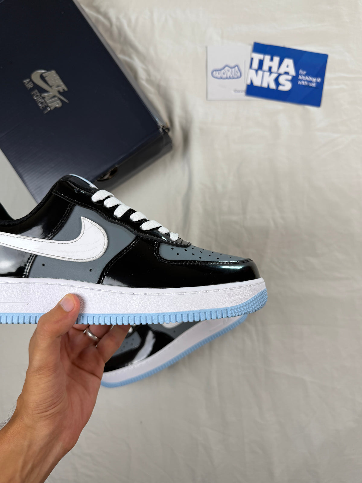 Nike Air Force 1 Low Black Armory Blue