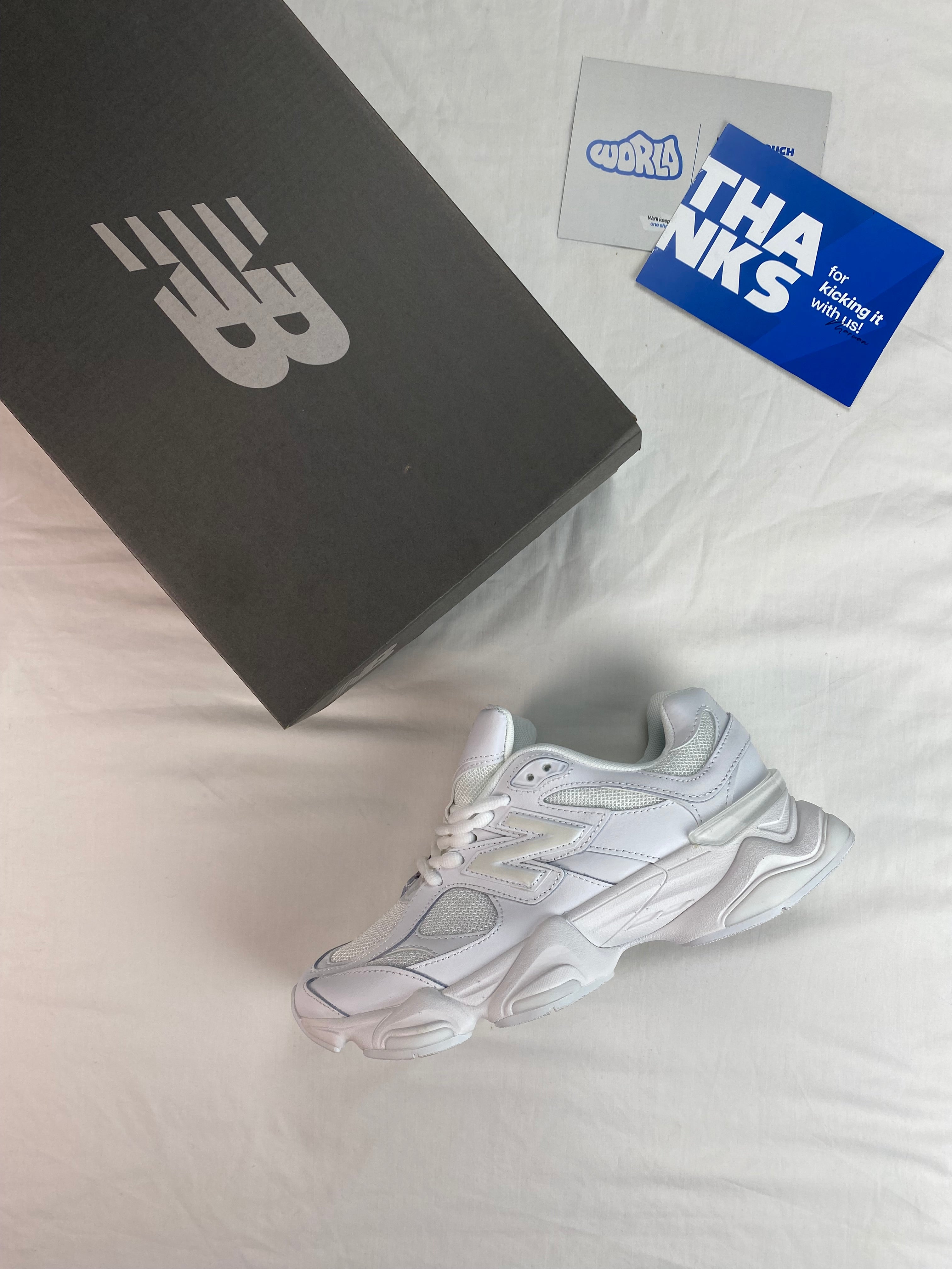 New Balance 9060 'Triple White'