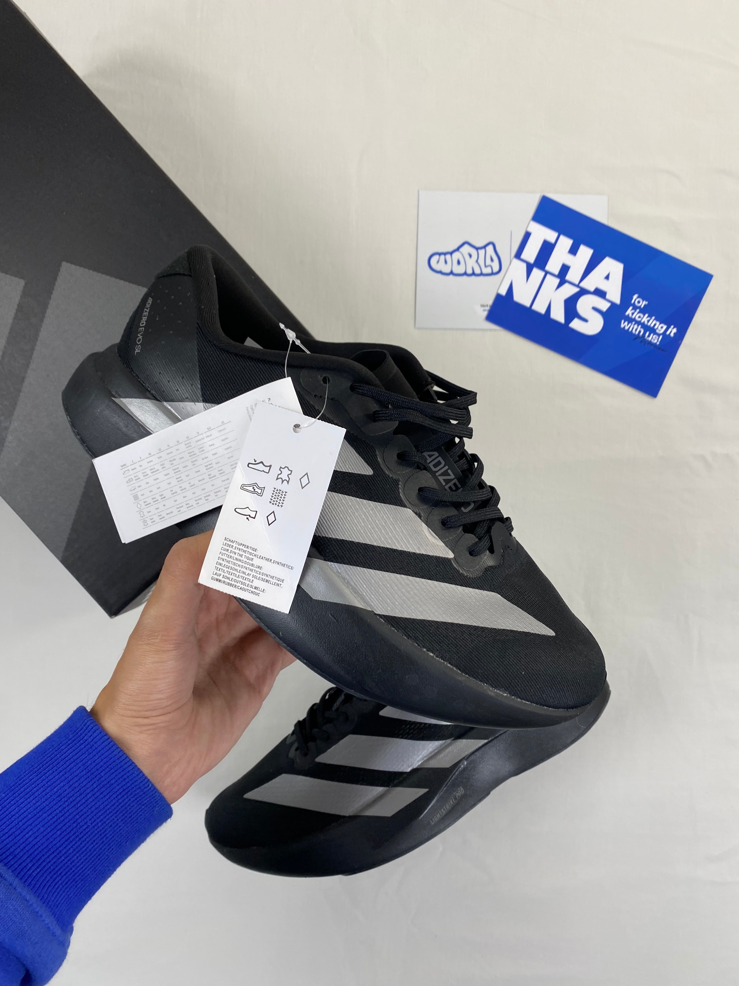 adidas Adizero Evo SL 'Black White'