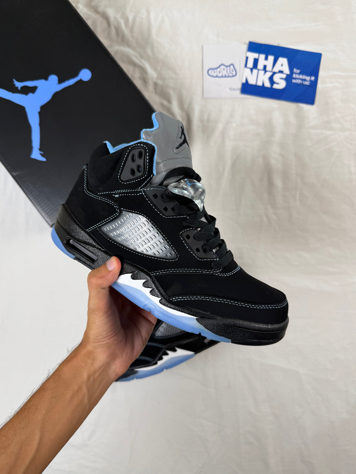 Jordan 5 Retro GS 'Black Carolina / UNC' 2026