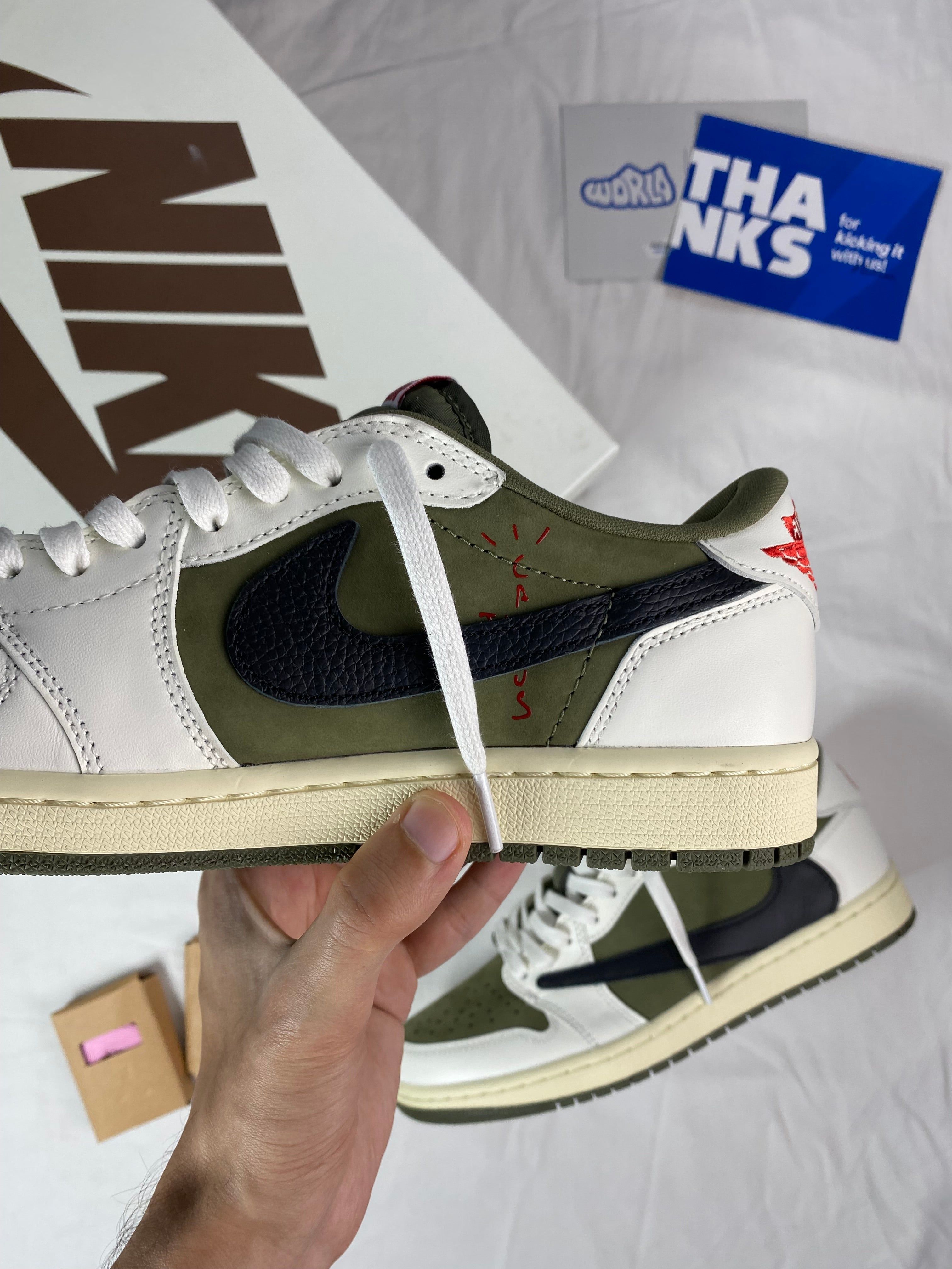 Travis Scott x Jordan 1 Low OG SP 'Reverse Olive / Medium Olive'