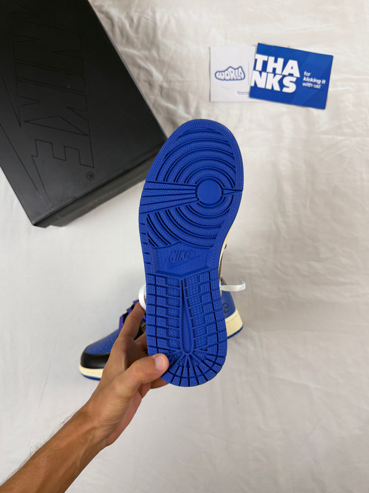 Fragment Design x Union LA x Jordan 1 Retro High OG 'Sport Royal'