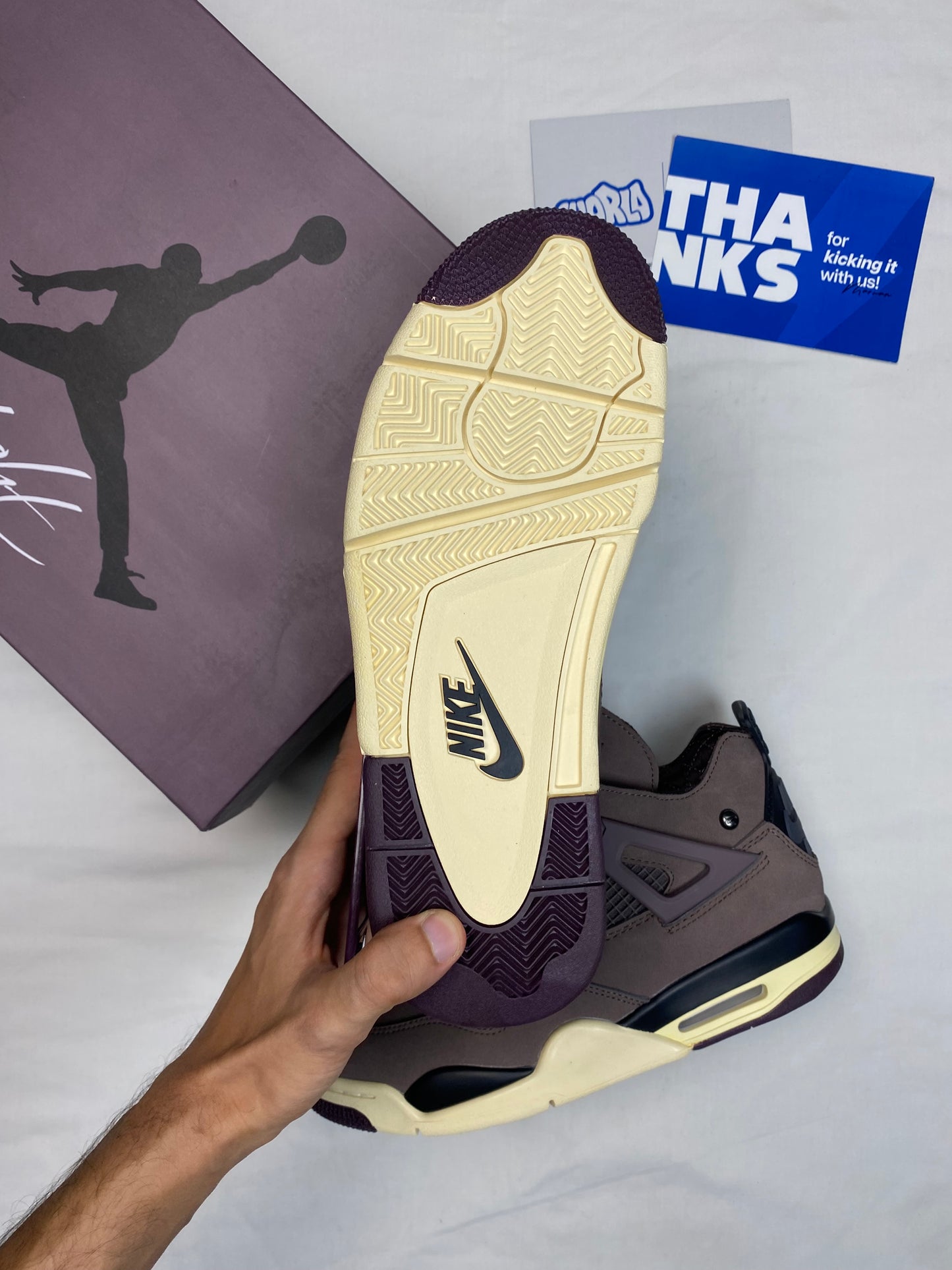 A Ma Maniére x Jordan 4 Retro 'Violet Ore'