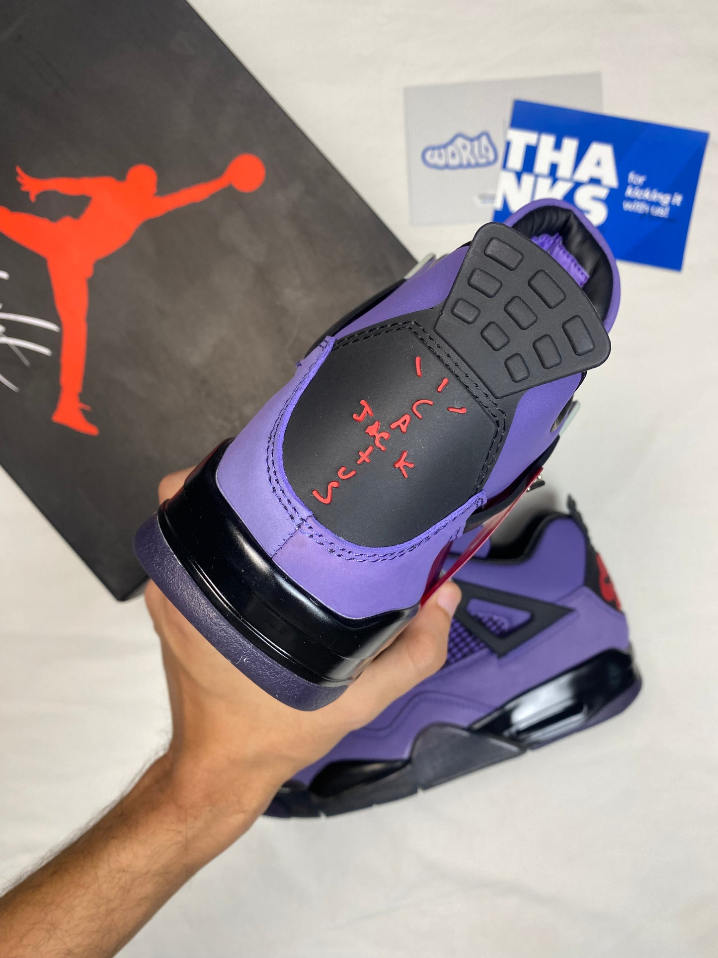 Travis Scott x Jordan 4 Retro 'Purple Suede - White Midsole' Friends & Family