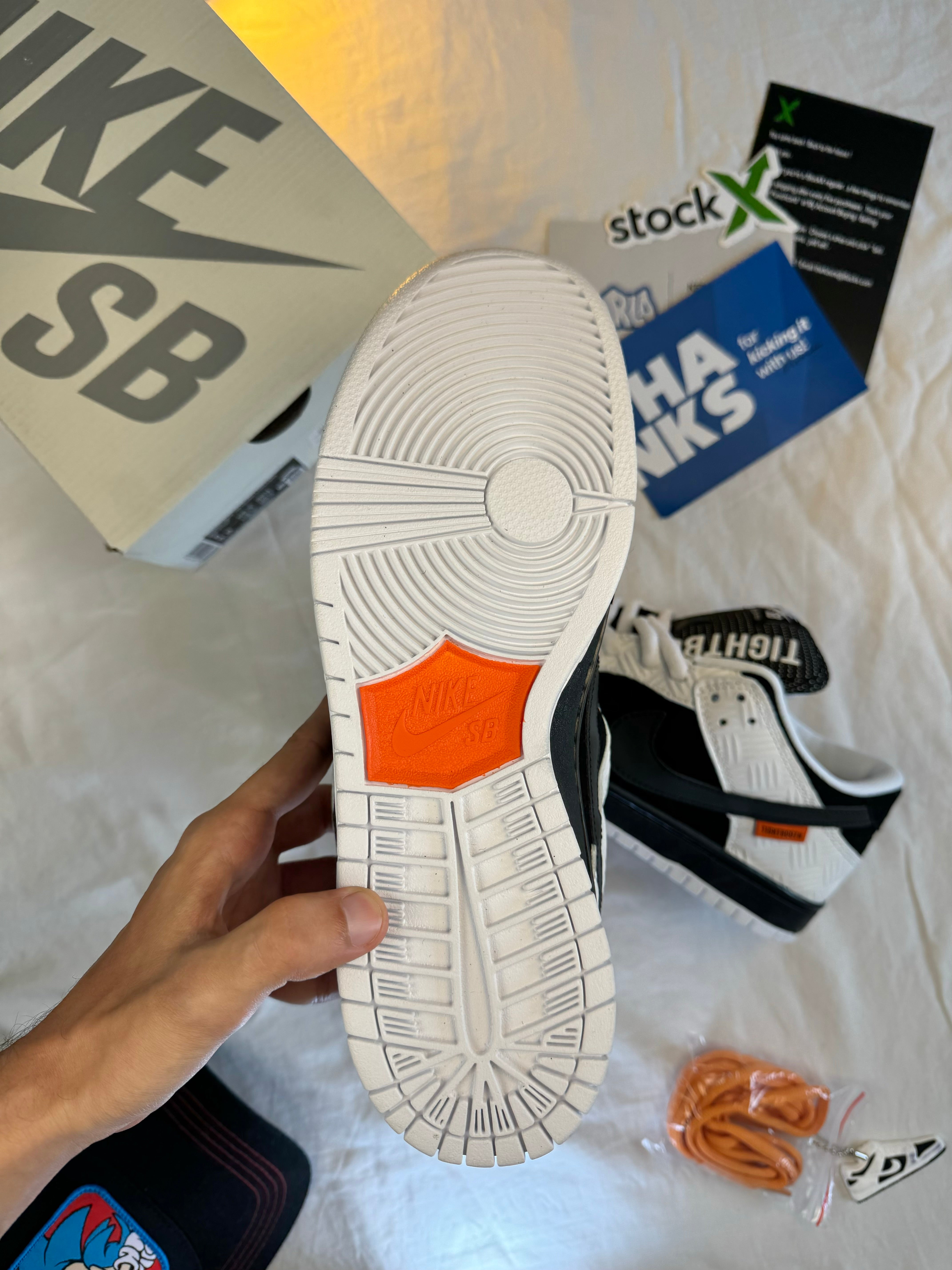 NIKE DUNK LOW SB X TIGHTBOOTH 'BLACK WHITE'
