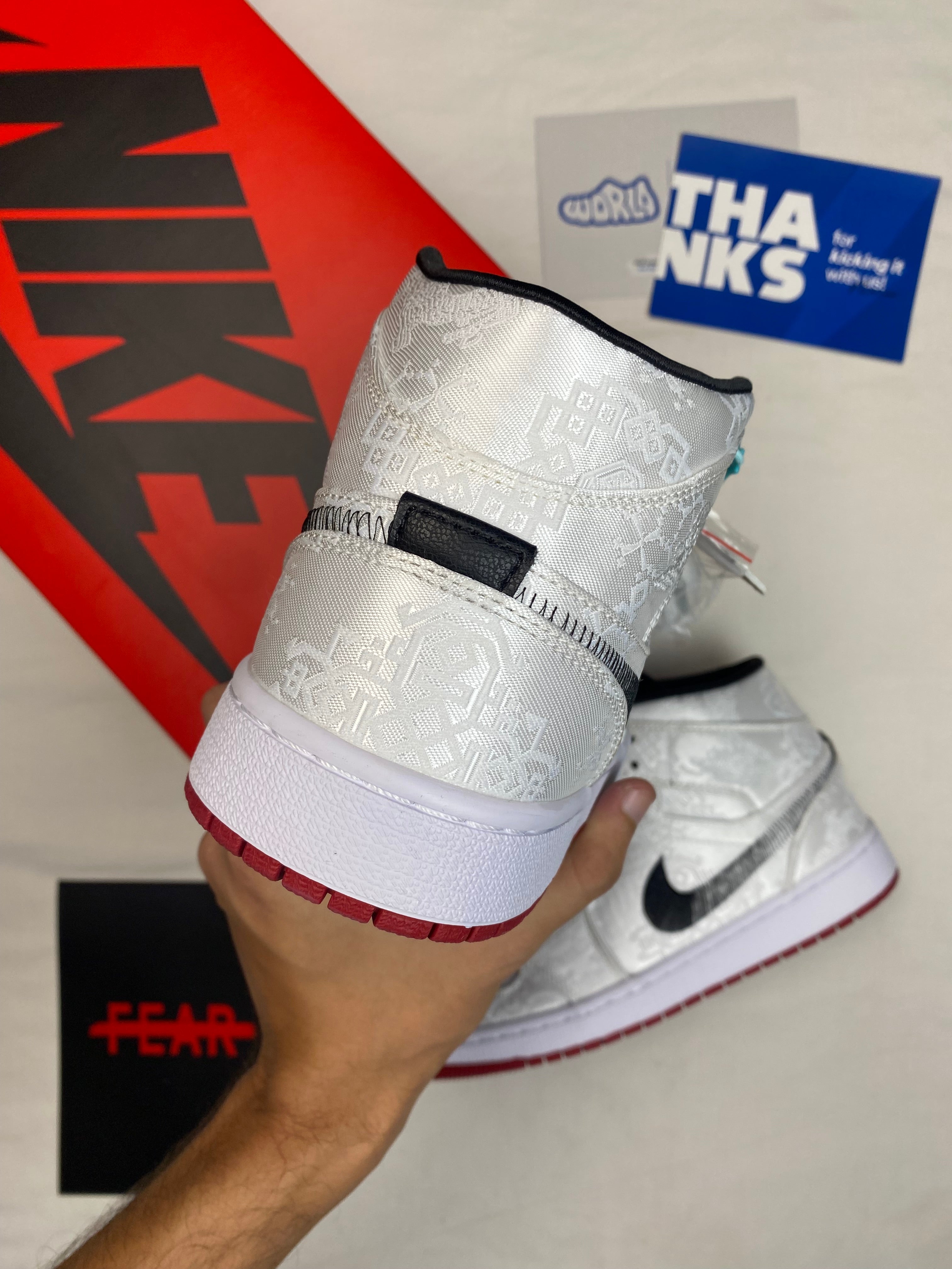 CLOT x Air Jordan 1 Mid 'Fearless'
