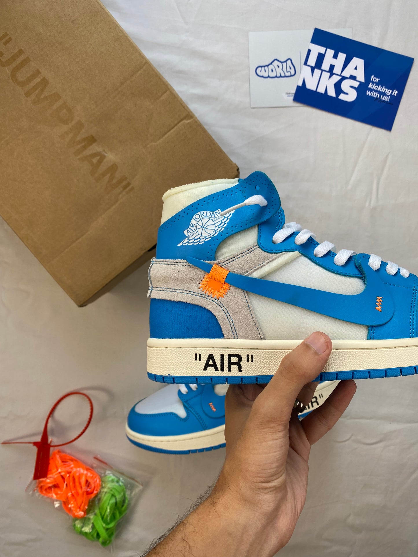 Off-White x Jordan 1 Retro High OG 'UNC'