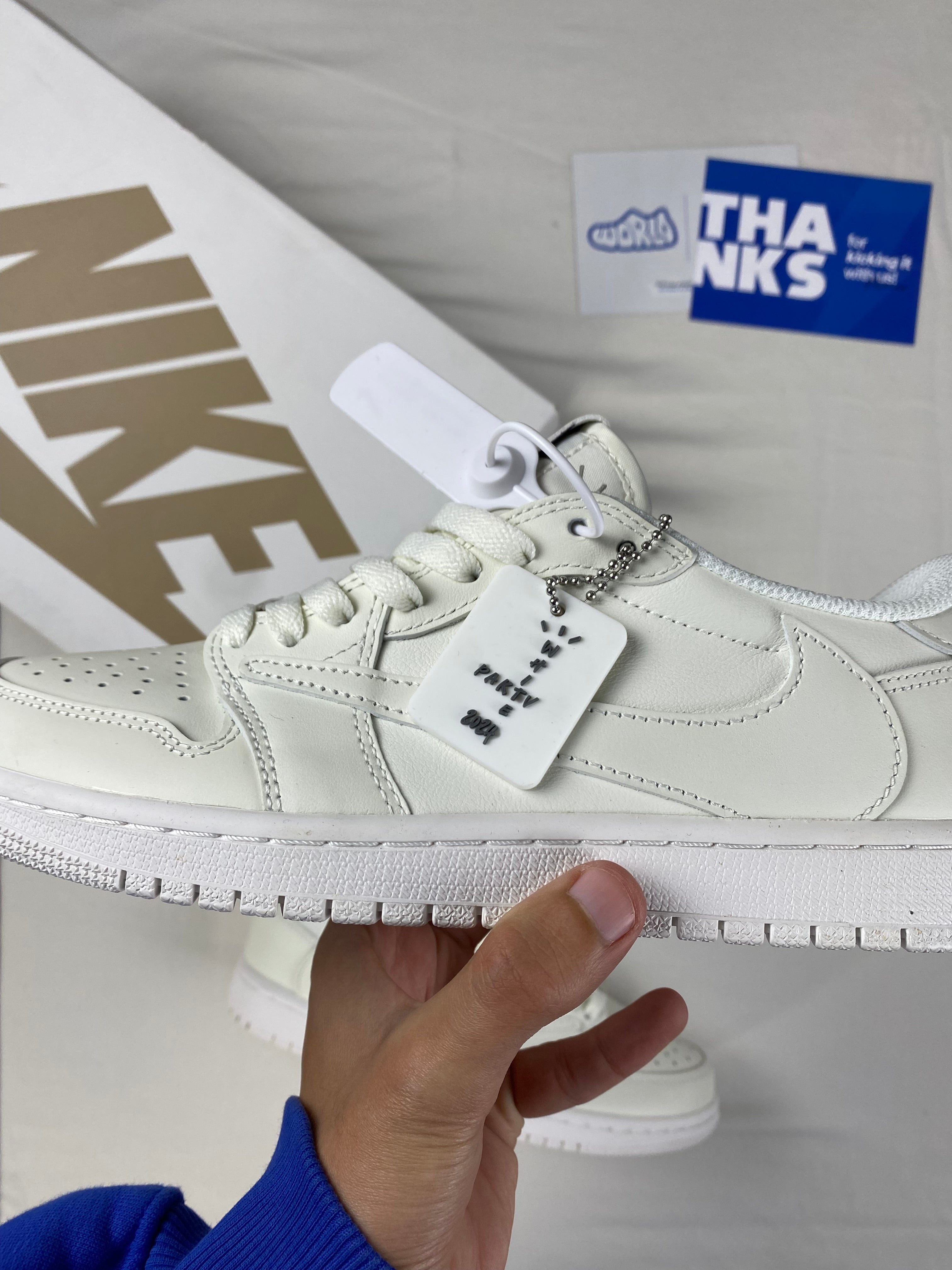 Travis Scott x Jordan 1 Retro Low OG SP 'Michael Rubin White Party' Friends & Family