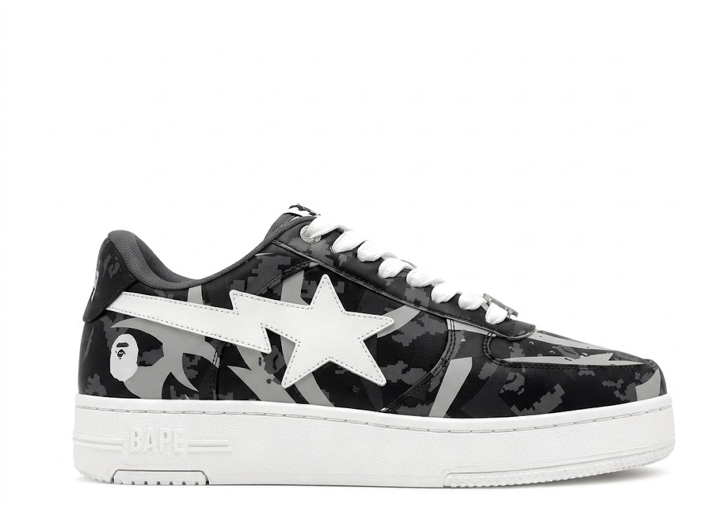 A Bathing Ape Bape Sta Low CLOT Black Trial Camo