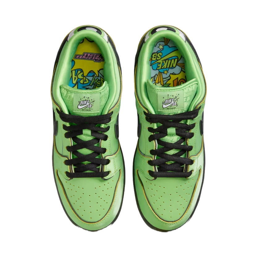 WMNS NIKE DUNK LOW SB X THE POWERPUFF GIRLS QS 'BUTTERCUP'