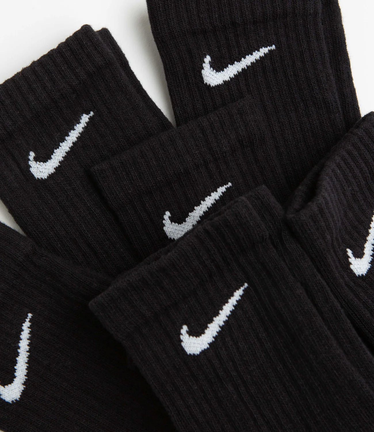 NIKE COTTON CUSHION CREW SOCK - 6 PACK Black and White